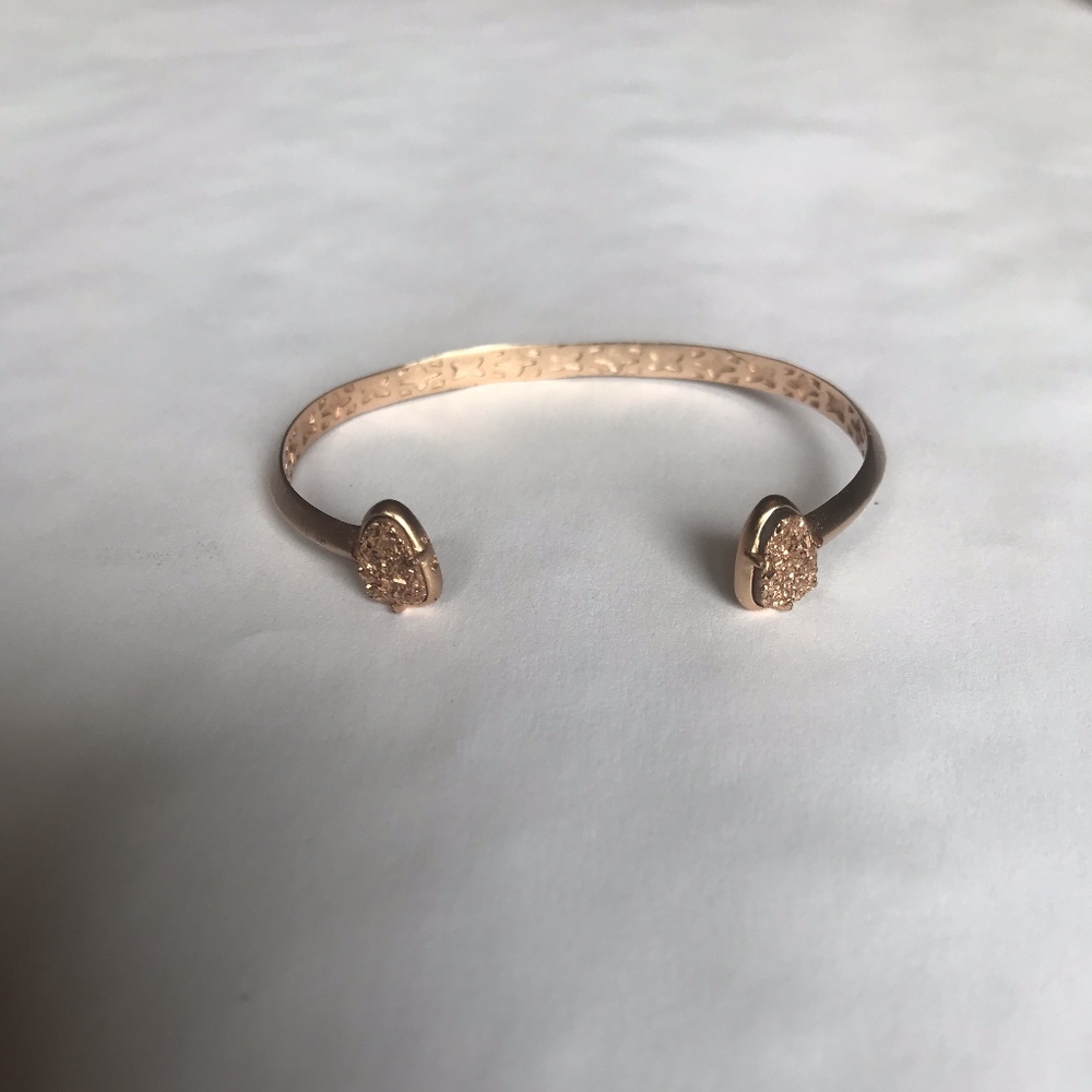 Kendra Scott Rose Gold Drusy Cuff Bracelet